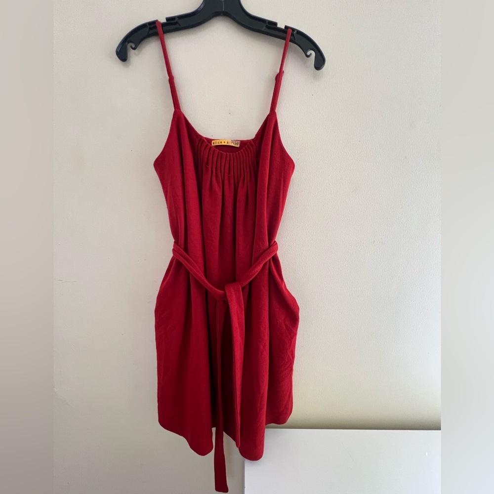 Alice + Olivia Vibrant Red Knit Dress